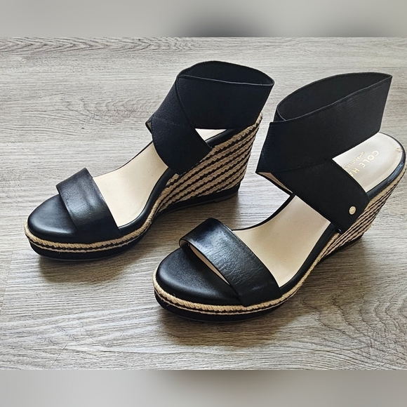 Cole Haan Cloudfeel Espadrille Wedge Sandals – Size 7.5 - Picture 3 of 9